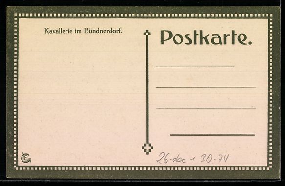 Foto, Lettere & Cartoline: schweizer Kavallerie durchquert eine Ort – Usato da Berlin venduto da bartko-reher 1
