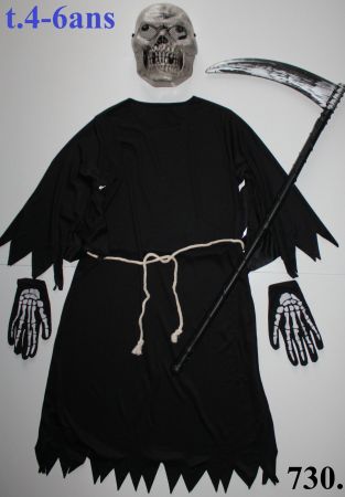 Costume squelette / Skelett t. 4 - 6 ans    NEU!