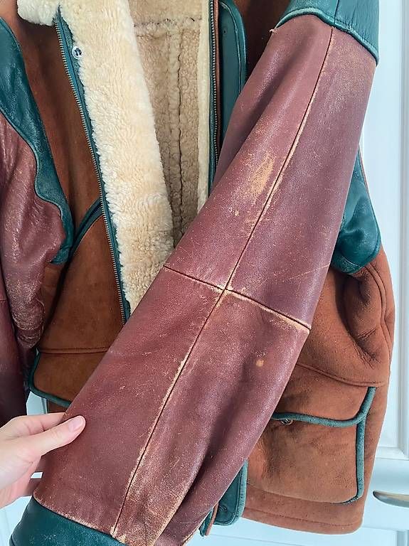 Jacken: Lederjacke Wildleder / Leder mit Lammfellfutter – Gebraucht aus Zürich von Lauraflor 4