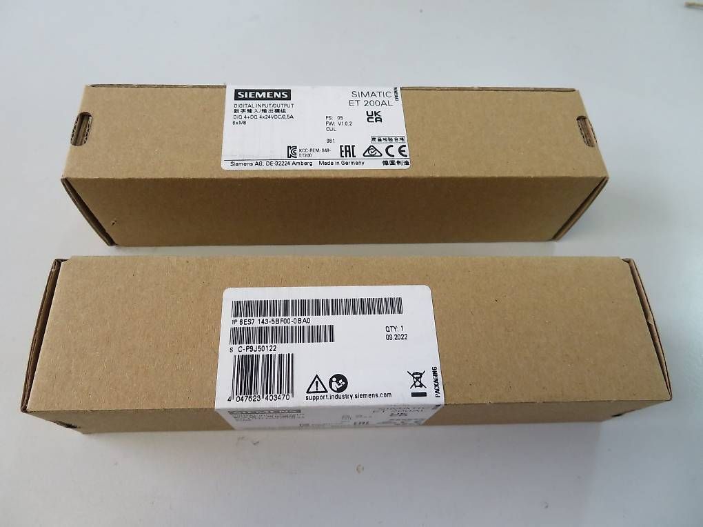 Siemens Sistema di controllo: Siemens Simatic ET 200AL | 6ES7 143-5BF00-0BA0 – Nuovo e nell'imballaggio originale da Wetzikon ZH venduto da Nicki6
