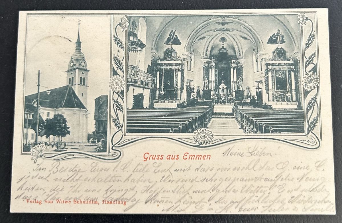 Cartoline postali: Gruss aus Emmen  – Usato da Horw venduto da Tellbub