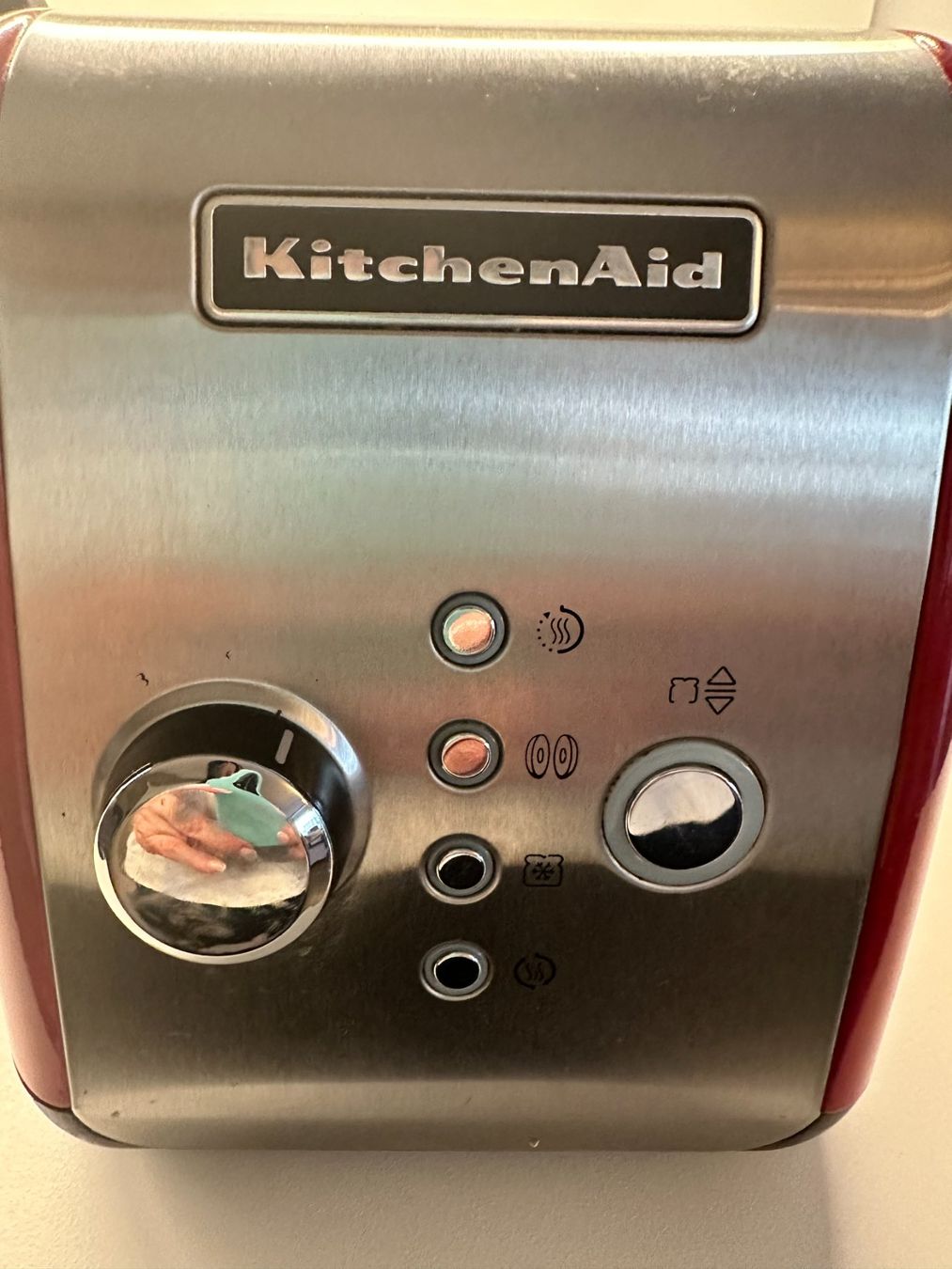 Grille pain 2 tranches kitchenaid rouge empire