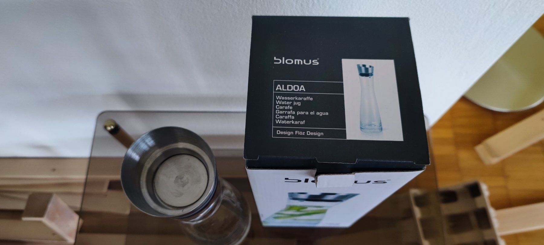 Blomus Karaffen: Blomus ALDOA Wasserkaraffe, mit Originalverpackung – Gebraucht aus Stäfa von Rampensau 2