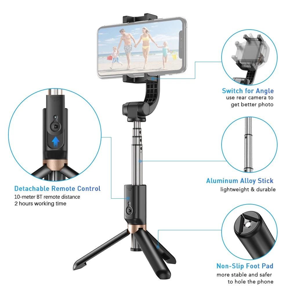 Action Cam: APEXEL APL-D6 einachsiger kardanischer – Nuovo e nell'imballaggio originale da Malans GR venduto da BUYBEST-Schweiz 4