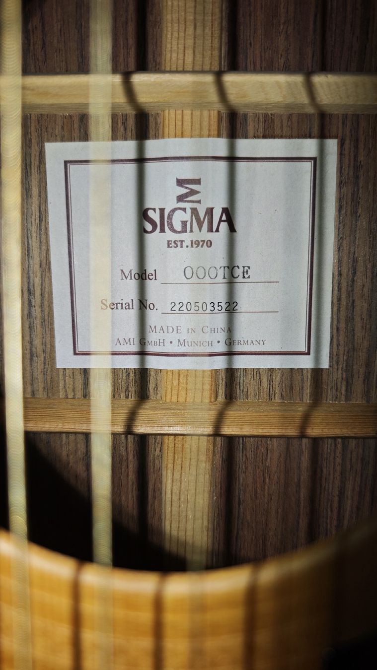 Sigma Instruments de musique: Chitarra Acustica SIGMA 000TCE – D'occasion à Caslano par Caslano-6987 1