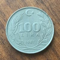Münze Türkei 100 Lira 1987