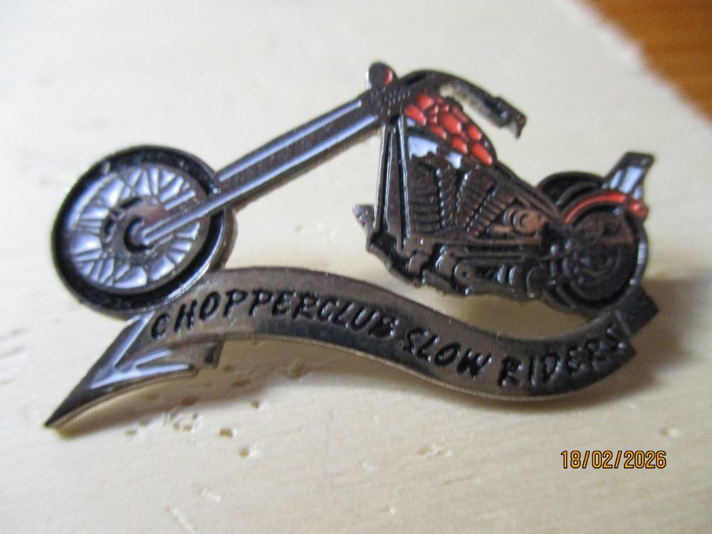 Harley Davidson Chopper Club Slow Riders Pin (Neu (gemäss Beschreibung ...