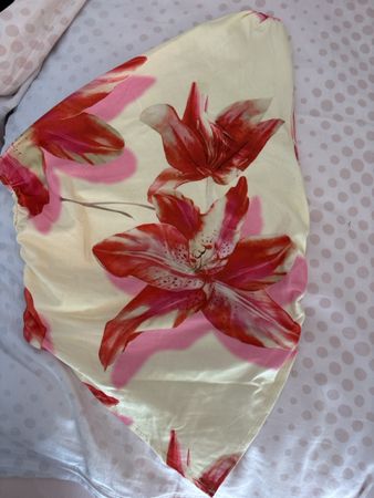 One shoulder top floral print