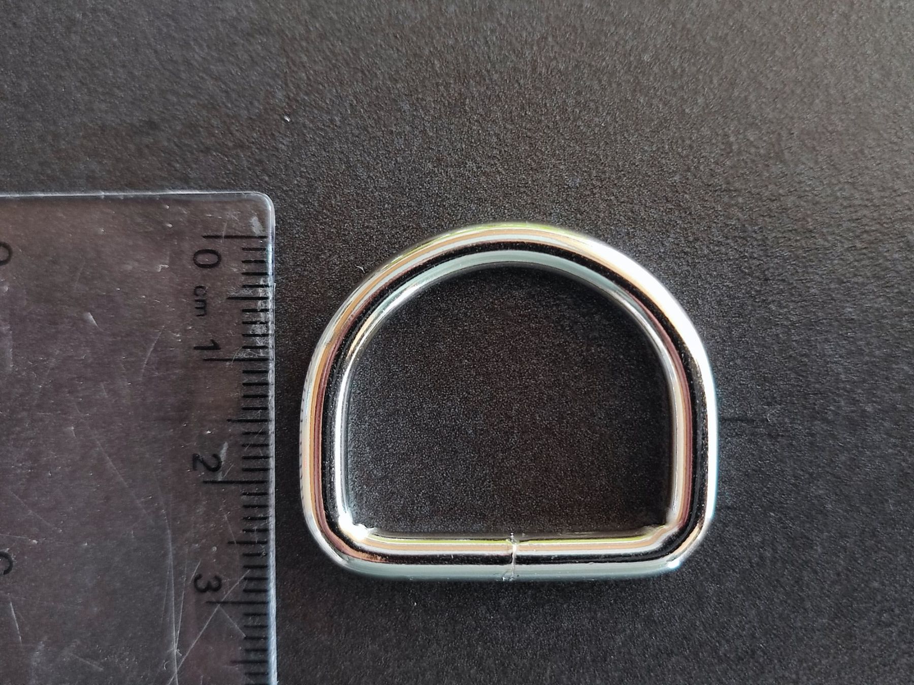 Kit bricolage: D-Ring Halbrundring massiv, Stahl, Durchlassbreite 2.5cm – Nuovo e nell'imballaggio originale da Spiez venduto da passion4dogs 2