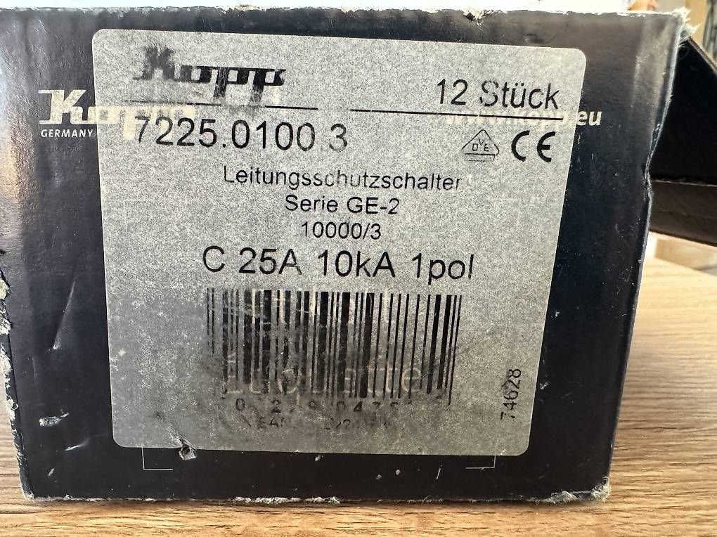 Alimentazione elettrica: 10x Disjoncteurs Kopp type C25 – Usato da Ste Croix venduto da Barjot 2