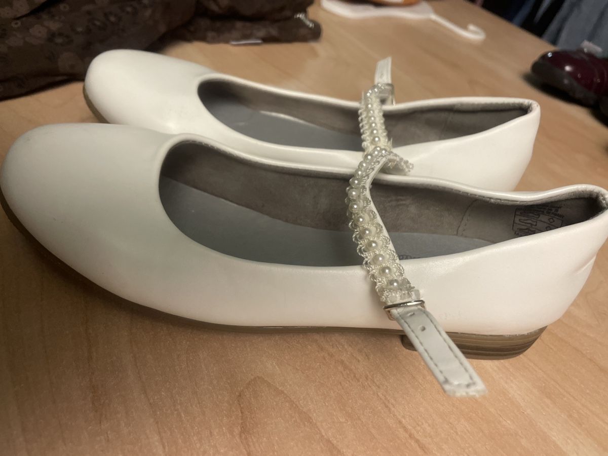 Scarpe per ragazze: Weisse indigo Mädchen Ballerina Gr.35 – Nuovo (secondo la descrizione) da Obergerlafingen venduto da cabo4