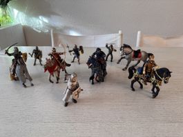 Schleich Ritter Konvolut – 10 Figuren mit Pferden & Zubehör