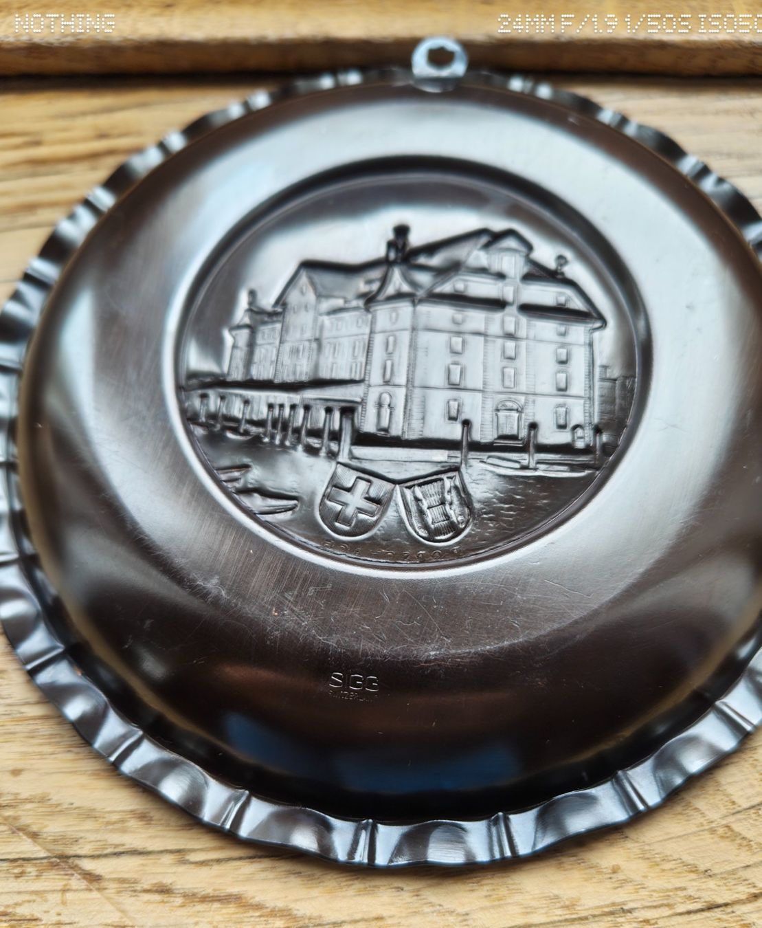 Piatti: Wandteller Rorschach Metall Kupferfarben – Usato da St. Gallen venduto da Ricardo_Deals 7