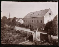 Fotografie Gröbern, Strassenpartie am G