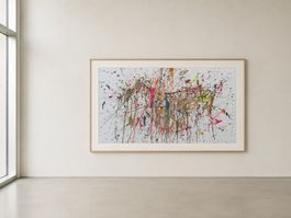 Grossformatiges abstraktes Kunstwerk