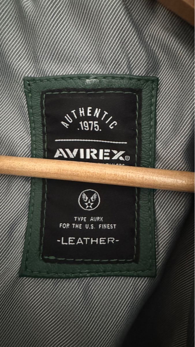 Avirex Vestes: AVIREX GREEN LEATHER FLIGHT JACKET – Neuf (Voir description) à Kloten par cet_xz7x 4