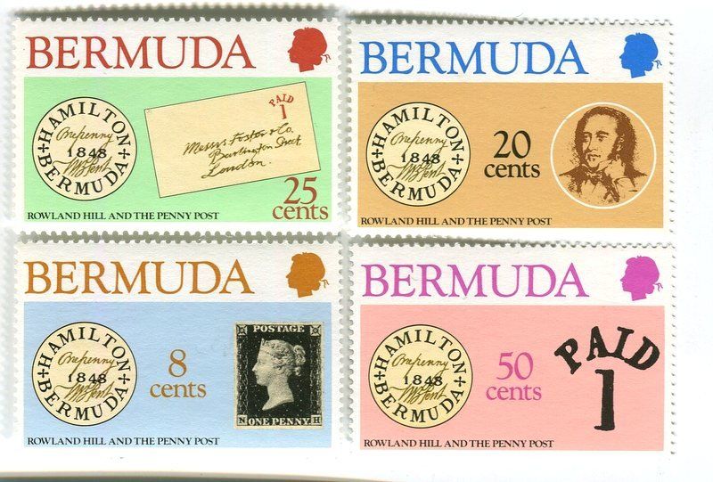 Tutti i francobolli: Briefmarken "One Penny Black". Bermuda – Nuovo e nell'imballaggio originale da Basel venduto da Butsch5