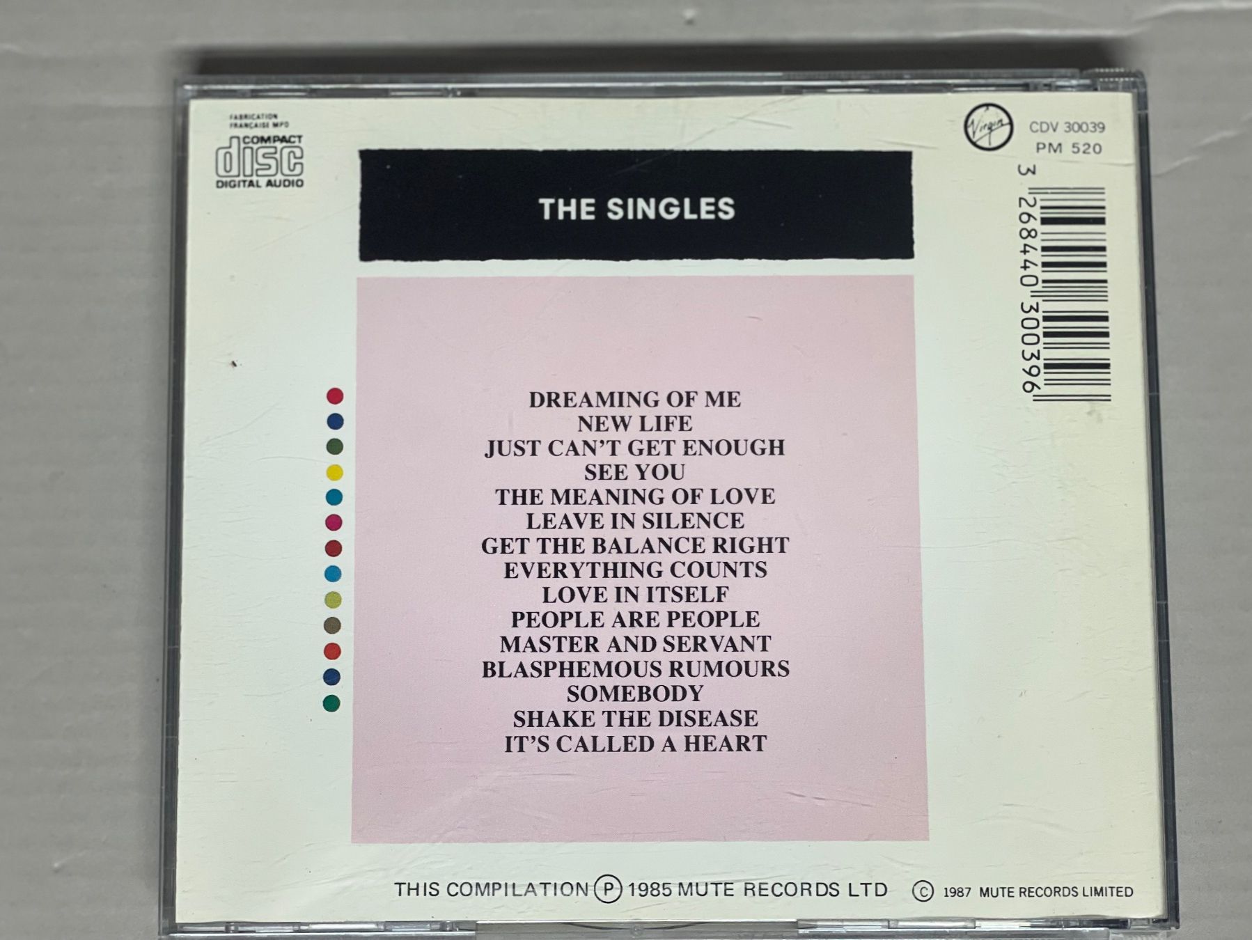CD: Depeche Mode-The Singles 81-85 – Usato da Muri b. Bern venduto da AdidasCollector 1