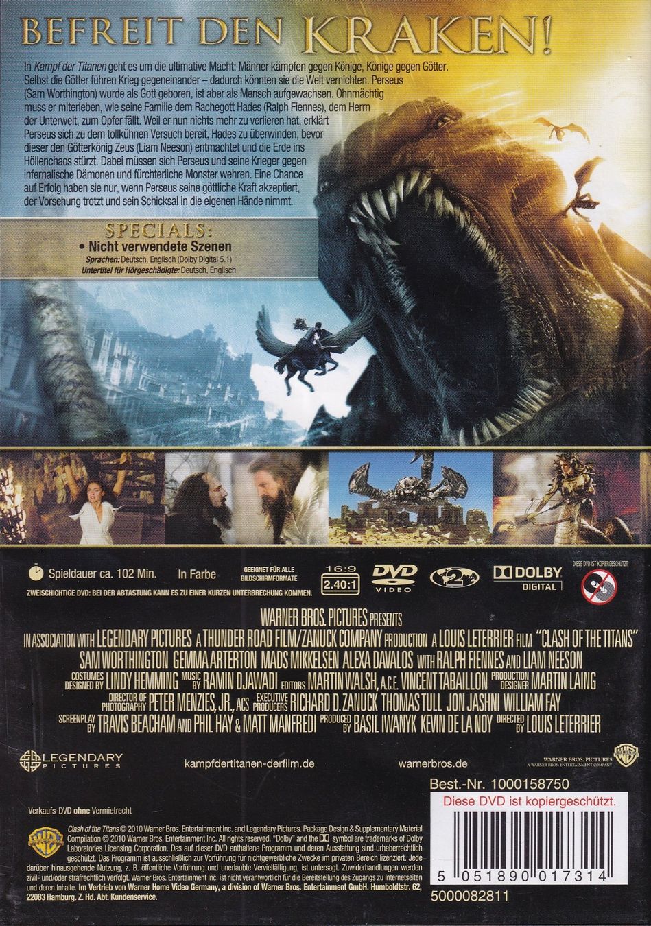 Alle DVDs: DVD ab Fr. 1.--, Kampf der Titanen – Gebraucht aus Lausen von Mondeo10628 1