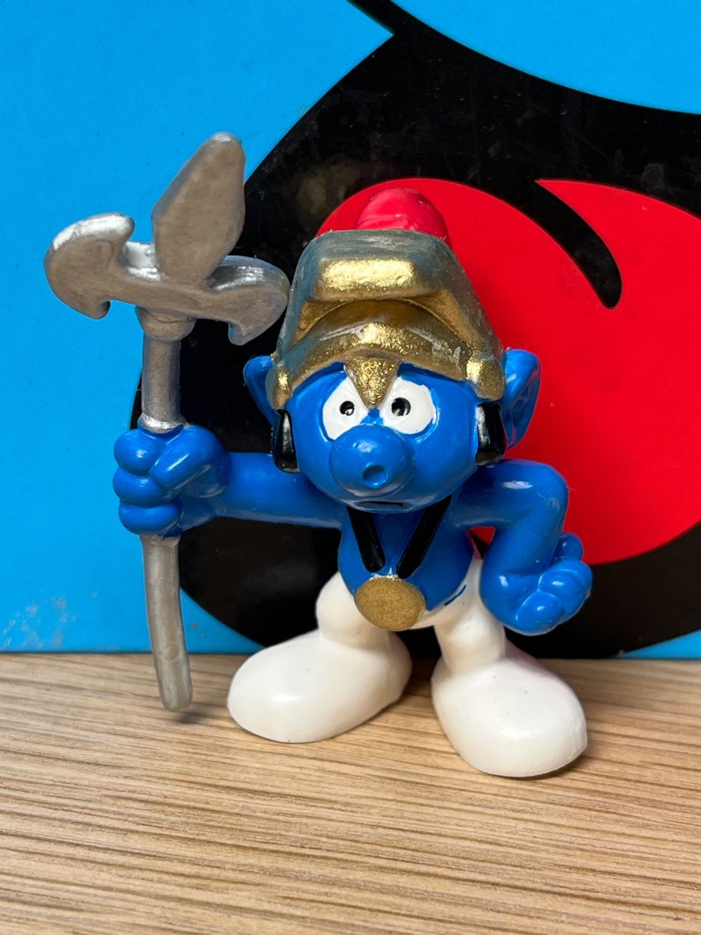 Statuette: Hellebarden-Schlumpf, Hellebarde angegossen – Usato da Lyss venduto da Duckszone