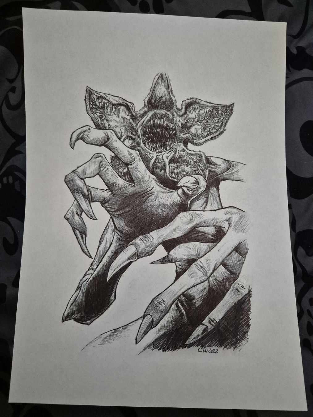 Dipinti: Demogorgon Stranger Things - Dessin au stylo – Nuovo (secondo la descrizione) da Fleurier venduto da cin_7qkd