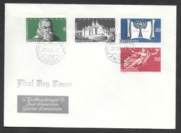 FDC Serie 281 - 284 Werbemarken ET Zürich 27.2.1948