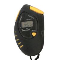 Chronomètre Professional Quartz Timer noir et jaune