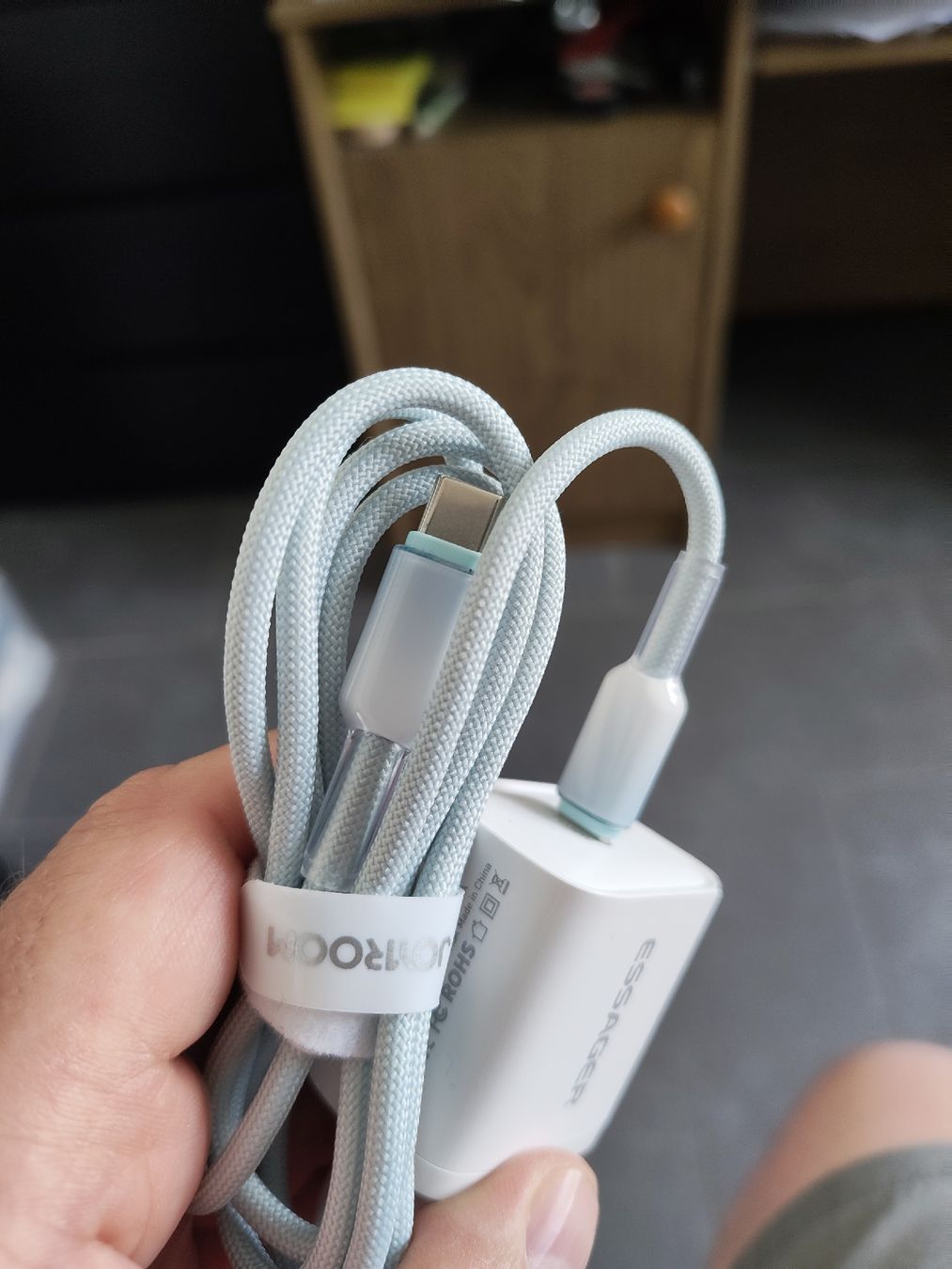 Caricabatterie: Prise charge rapide 30w usb-c à type-c 1m câble en nylon – Nuovo e nell'imballaggio originale da noréaz venduto da mepla76 1