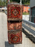 Sivas Antiker Doppeltasche mit Lederverstärkungen 128x45cm