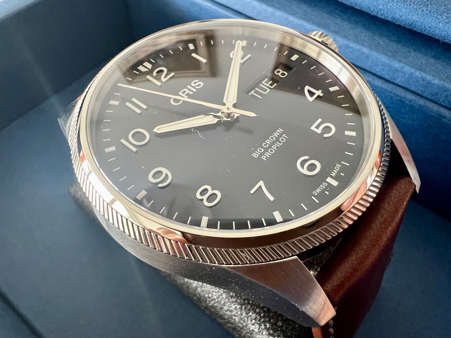 Oris Orologi: ORIS Big Crown Propilot Day Date, Blue dial, Full Set,Fr2250 – Nuovo (secondo la descrizione) da Le Mont-sur-Lausanne venduto da LycaGallery 3
