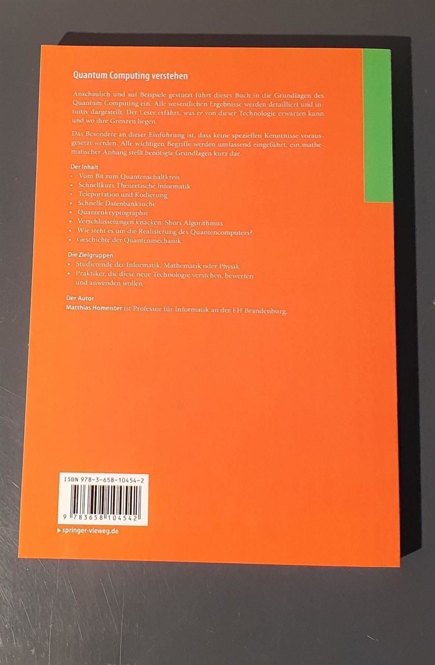 Libri: Quantum Computing verstehen – Usato da Dübendorf venduto da Povo 4
