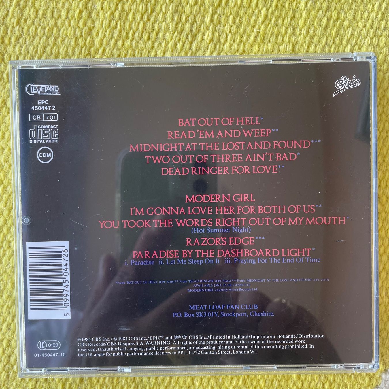 CDs: MEAT LOAF-HITS OUT OF HELL – Gebraucht aus Rorschacherberg von CD-Roli 1