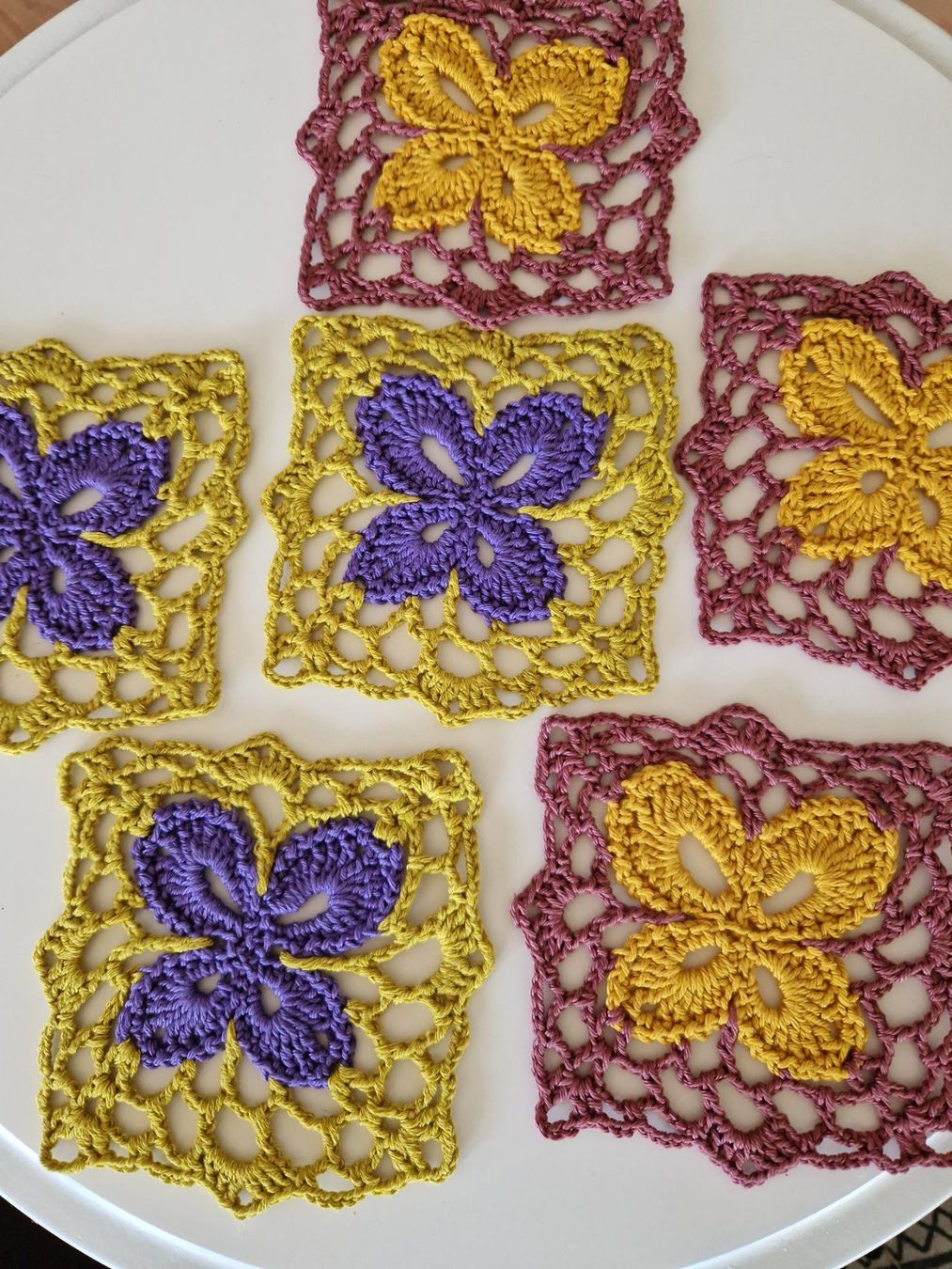 Tutte le decorazioni: 6 handgemachte Untersetzer Coaster Glas Butterfly Deko – Nuovo (secondo la descrizione) da Neuhausen am Rheinfall venduto da Alchimista 1