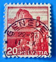 Nr.215 Landschaftsbilder Stempel  Geneve   