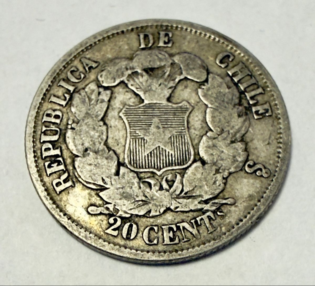 Alle Münzen: Chile 20 Centavos Coin 1866 good condition – Gebraucht aus Zürich von Tasmiyah 1