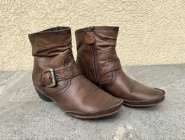 Braune Damen Stiefeletten Schuhe Gr. 37