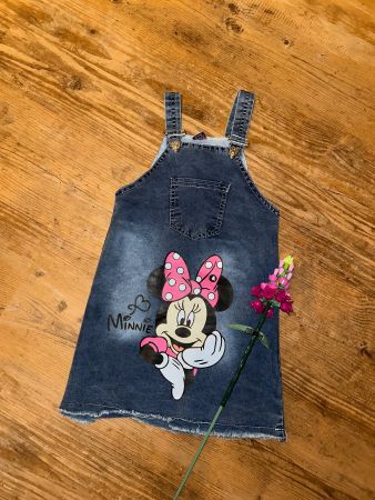 Jeanskleid mit Minnie-Mouse 98/104