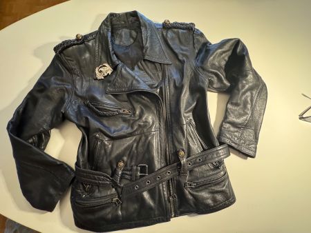 Vintage Biker Lederjacke weiches Leder GrM