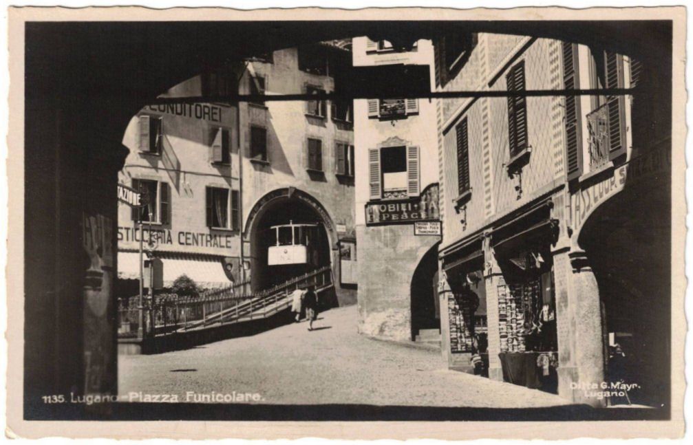 Cartoline postali: Lugano - Standseilbahn Stazione – Usato da Binningen venduto da Mountainrider