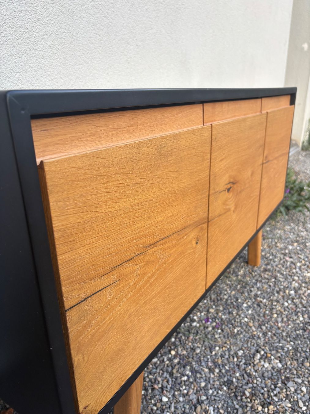 Kommoden: Sideboard Eiche, MDF schwarz 3 Türen Design – Gebraucht aus zürich von mor_b7ws 7