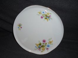 Porzellan Platte Langenthal Swiss Nr. 73, Flora Muster