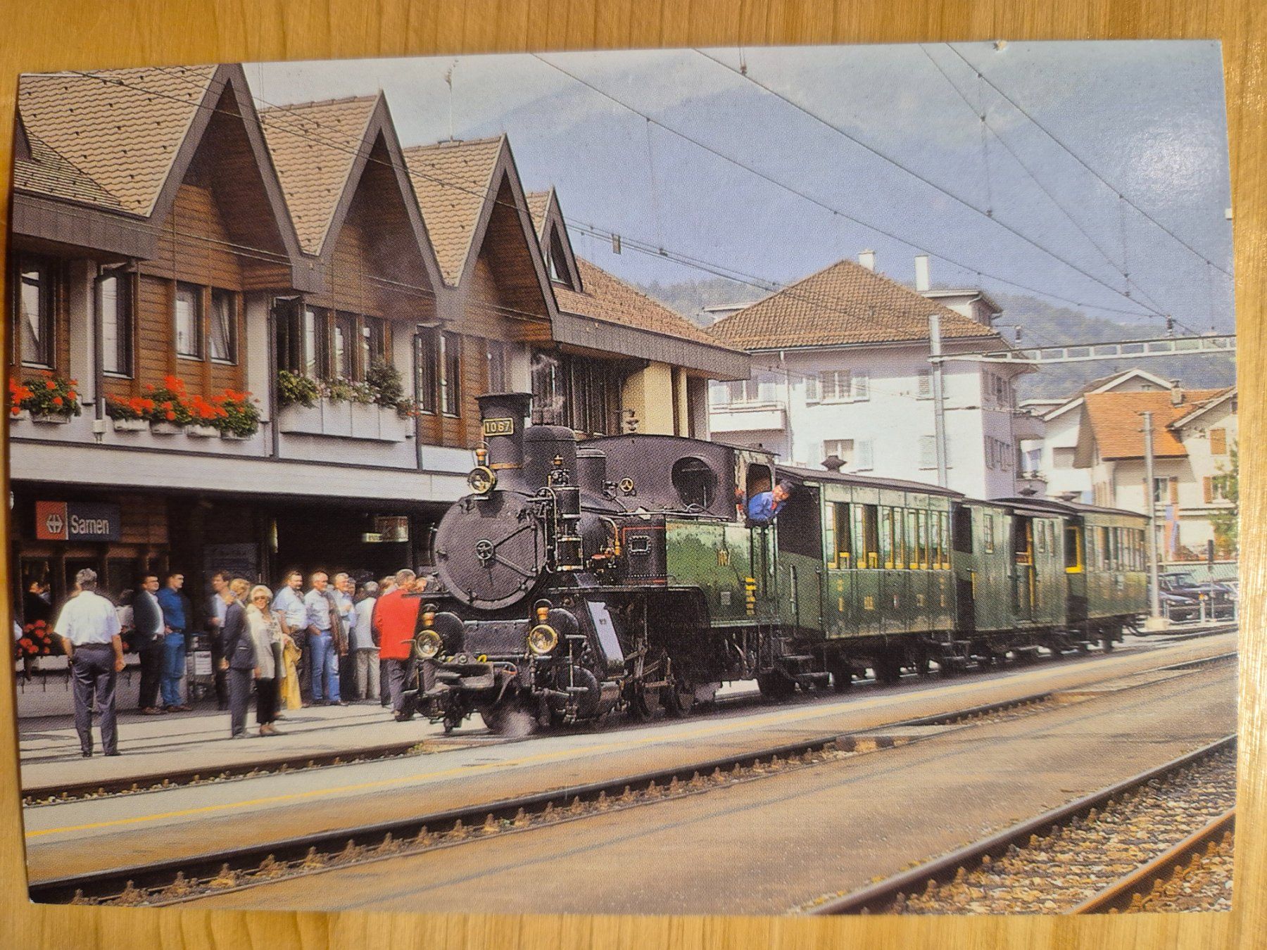 Cartoline postali: Ballenberg-Dampfbahn - Dampfzug in Sarnen – Nuovo (secondo la descrizione) da St-Léonard venduto da thipif
