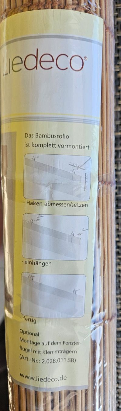 Markisen: Bambusrollo 120 x 160 cm – Neu und originalverpackt aus Wikon von rbr_7qmy 3