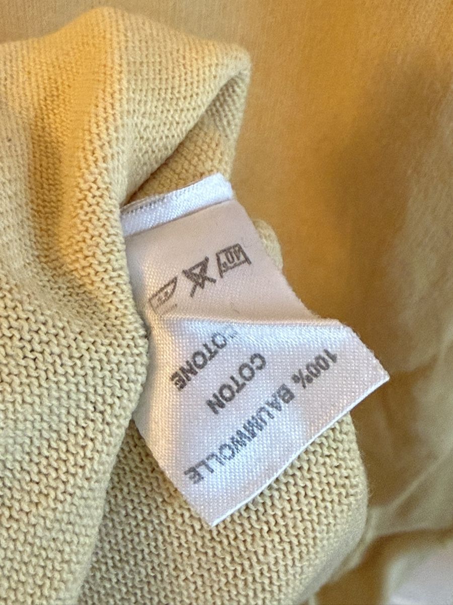 Maglioni & Felpe: Pull vintage coton jaune clair col rond, t.XL – Usato da Tavannes venduto da Thriftshop 4