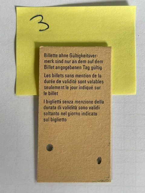 Biglietti: SBB Billett Langenthal -  Schöftland, 07.04.84 – Usato da Niederwil AG venduto da dahu75 1