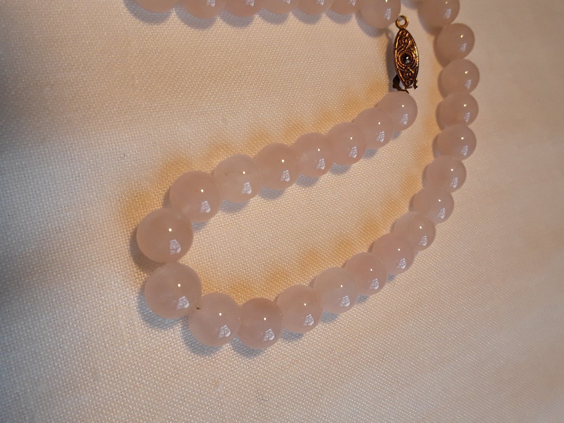 Catenine: Wunderschöne Rosenquarz Halskette/Collier – Usato da Zürich venduto da sanwit 5