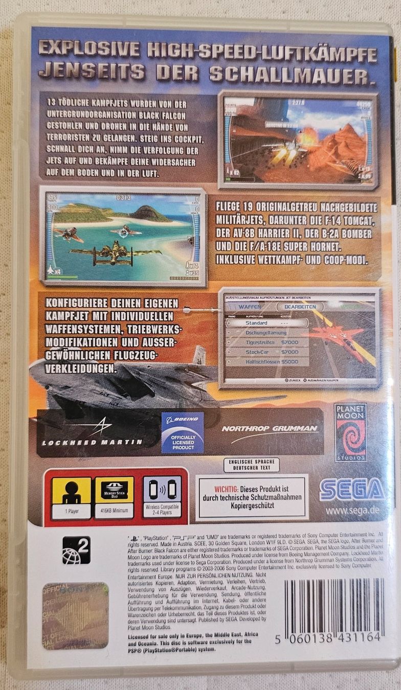 Sony Giochi: PSP Spiel - After Burner Black Falcon – Usato da La Garde venduto da The_Hammer76 1