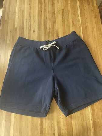 Lot sweat shorts coton bleu homme Large 