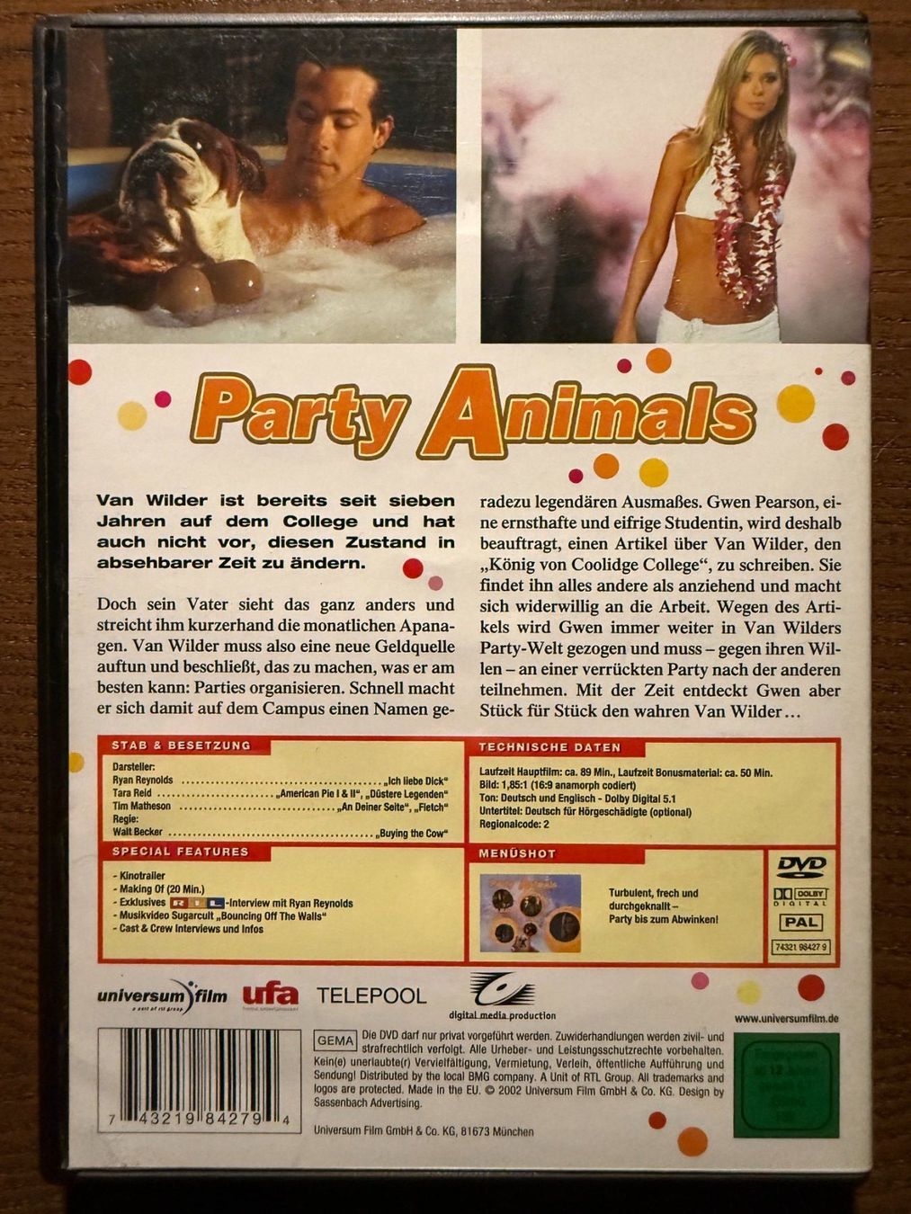 Tutti i DVDs: Party Animals – Usato da Zürich venduto da FilmFreunde 1
