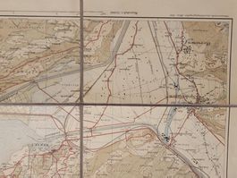 SWISSTOPO Karte WEESEN SBB Walensee Churfirsten 1:25k 1916